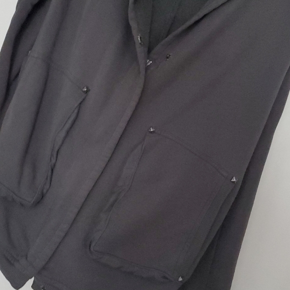 Wilfred, oversize zip sweater in dark gray. Small - Picture 4 of 4